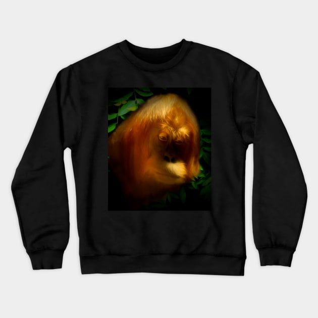 Orangutan Crewneck Sweatshirt by Guardi